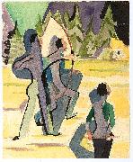 Ernst Ludwig Kirchner, Archer - Watercolour